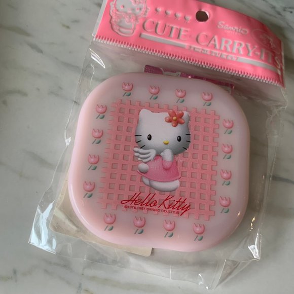 vintage 1997 hello kitty unopened brand new pocket mirror + comb - Picture 7 of 8